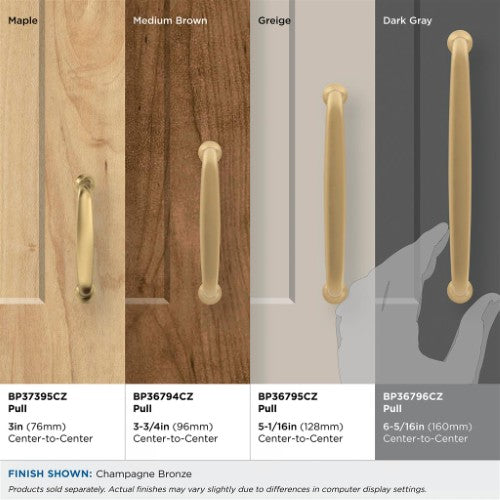 Renown Zinc Champagne Bronze Cabinet Pull 31