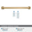Surpass Zinc Champagne Bronze Cabinet Pull 21