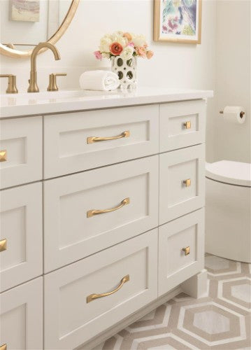Uprise Zinc Champagne Bronze Cabinet Pull 11