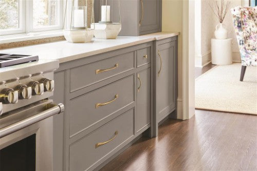 Uprise Zinc Champagne Bronze Cabinet Pull 9