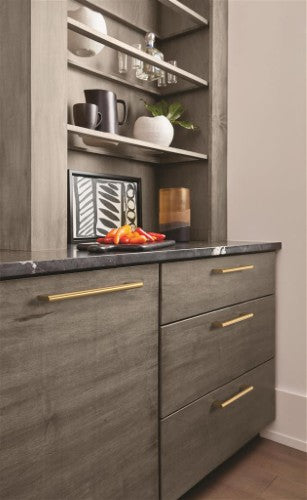 Versa Zinc Champagne Bronze Cabinet Pull 20