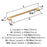 Versa Zinc Champagne Bronze Cabinet Pull 15