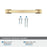 Westerly Zinc Champagne Bronze Cabinet Pull 17