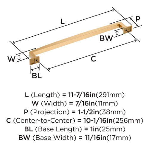 Westerly Zinc Champagne Bronze Cabinet Pull 15