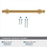 Winsome Zinc Champagne Bronze Cabinet Pull 17