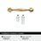 Fairfield Zinc Champagne Bronze Cabinet Pull 9