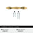 Intertwine Aluminum Champagne Bronze Cabinet Pull 9