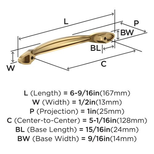 Intertwine Aluminum Champagne Bronze Cabinet Pull 7