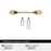 Ravino Zinc Champagne Bronze Cabinet Pull 9