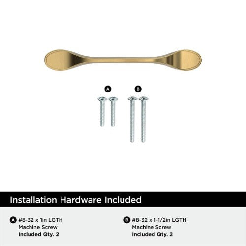 Ravino Zinc Champagne Bronze Cabinet Pull 9