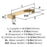 Bridgeport Zinc Champagne Bronze Cabinet Pull 6