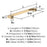 Bridgeport Zinc Champagne Bronze Cabinet Pull 8
