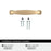 Franklin Zinc Champagne Bronze Cabinet Pull 9