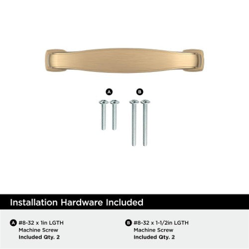 Franklin Zinc Champagne Bronze Cabinet Pull 9