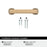Hybridize Zinc Champagne Bronze Cabinet Pull 9
