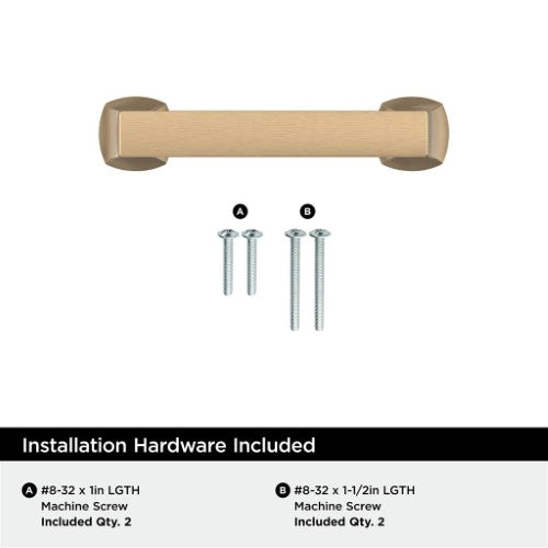 Hybridize Zinc Champagne Bronze Cabinet Pull 9