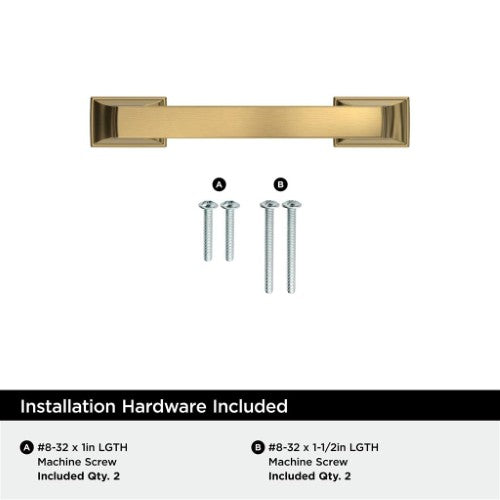 Incisive Zinc Champagne Bronze Cabinet Pull 9