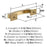 Incisive Zinc Champagne Bronze Cabinet Pull 5