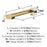 Composite Zinc Champagne Bronze Cabinet Pull 8