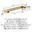 Composite Zinc Champagne Bronze Cabinet Pull 9