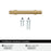 Central Zinc Champagne Bronze Cabinet Pull 9