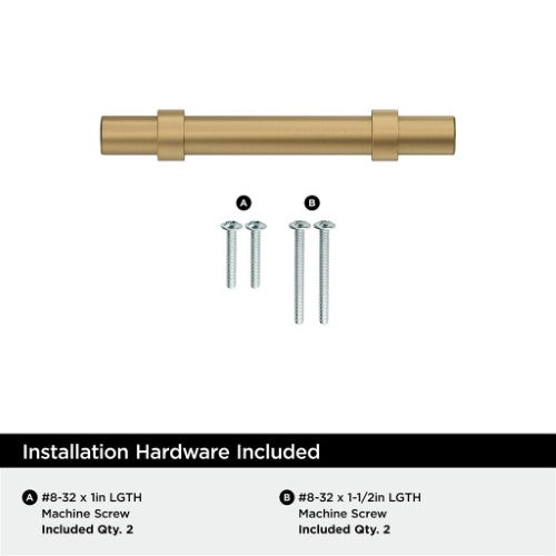 Central Zinc Champagne Bronze Cabinet Pull 9