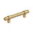 Central Zinc Champagne Bronze Cabinet Pull 2