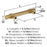 Central Zinc Champagne Bronze Cabinet Pull 6