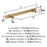 Central Zinc Champagne Bronze Cabinet Pull 8