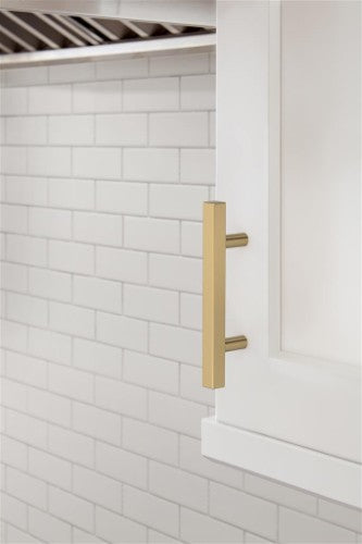 Bar Pulls Square Zinc Champagne Bronze Cabinet Pull 10