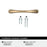 Vaile Zinc Champagne Bronze Cabinet Pull 9
