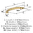 Arc Zinc Champagne Bronze Cabinet Pull 6