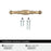 Granby Zinc Champagne Bronze Cabinet Pull 9