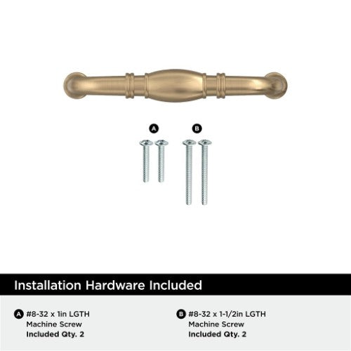 Granby Zinc Champagne Bronze Cabinet Pull 9