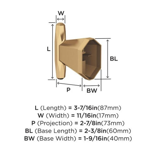 St. Vincent Zinc Champagne Bronze Hook 2