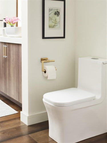 Bronx Zinc & Stainless Steel Champagne Bronze Toilet Paper Holder 4