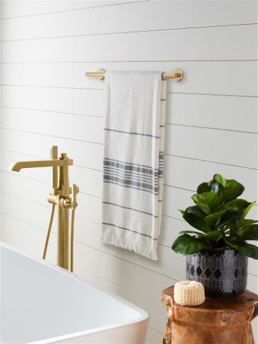Arrondi Stainless Steel Champagne Bronze Towel Bar 12