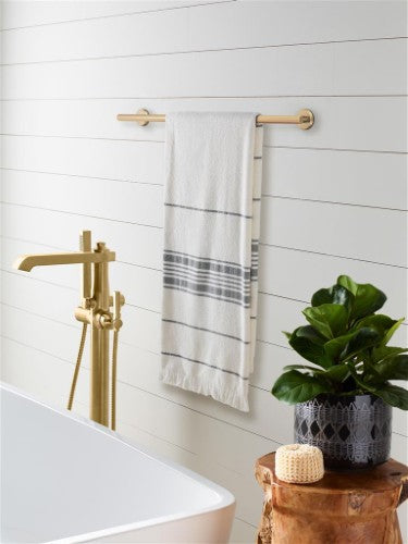 Arrondi Stainless Steel Champagne Bronze Towel Bar 13