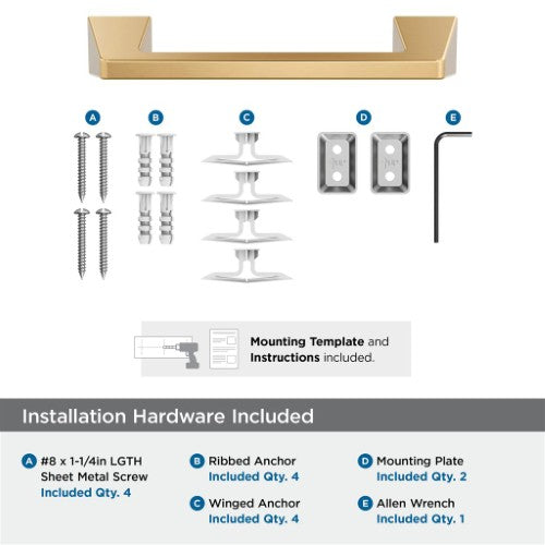 Blackrock Zinc & Stainless Steel Champagne Bronze Towel Bar 7
