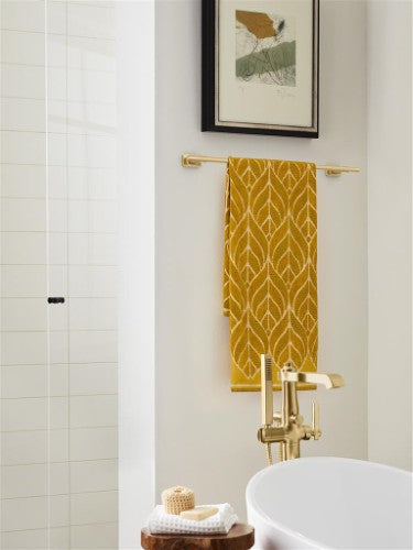 Bronx Zinc & Stainless Steel Champagne Bronze Towel Bar 13