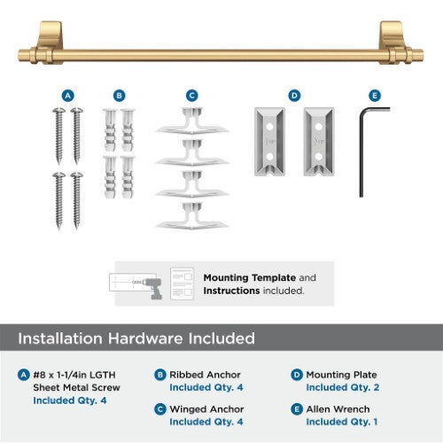 Davenport Zinc & Stainless Steel Champagne Bronze Towel Bar 5