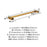 Monument Zinc & Stainless Steel Champagne Bronze Towel Bar 5