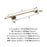 St. Vincent Zinc & Stainless Steel Champagne Bronze Towel Bar 3