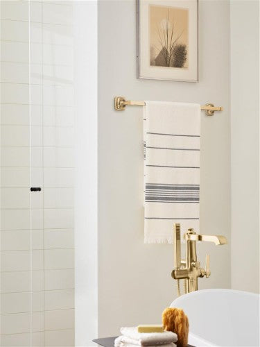 Stature Zinc & Stainless Steel Champagne Bronze Towel Bar 10