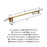 Stature Zinc & Stainless Steel Champagne Bronze Towel Bar 6