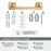 Stature Zinc & Stainless Steel Champagne Bronze Towel Bar 7