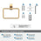 Davenport Zinc & Stainless Steel Champagne Bronze Towel Ring 3
