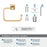 Mulholland Zinc Champagne Bronze Towel Ring 3