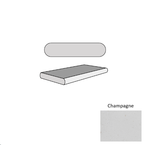 Champagne Limestone Double Bullnose Coping Tumbled 1
