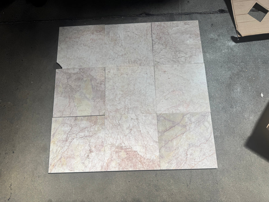 Cherry Blossom Marble Tile Polished 5